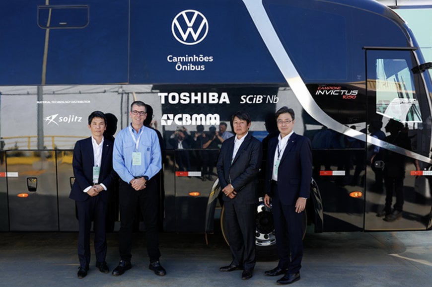 TOSHIBA, SOJITZ AND CBMM UNVEIL AN ULTRA-FAST CHARGING ELECTRIC BUS PROTOTYPE
